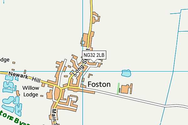 NG32 2LB map - OS VectorMap District (Ordnance Survey)