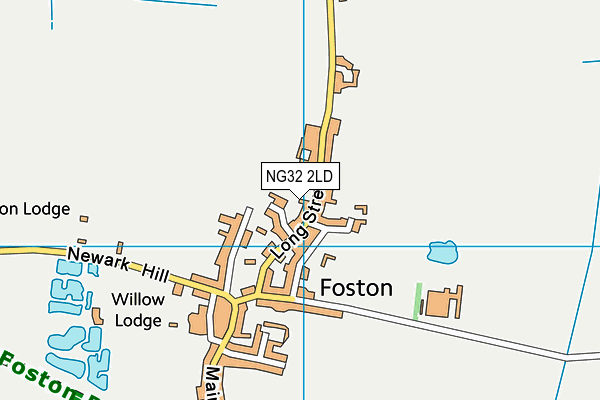 NG32 2LD map - OS VectorMap District (Ordnance Survey)