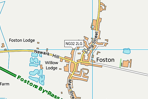 NG32 2LG map - OS VectorMap District (Ordnance Survey)