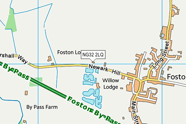 NG32 2LQ map - OS VectorMap District (Ordnance Survey)