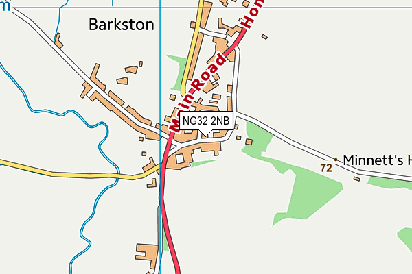 Barkston and Syston CofE Primary School map (NG32 2NB) - OS VectorMap District (Ordnance Survey)