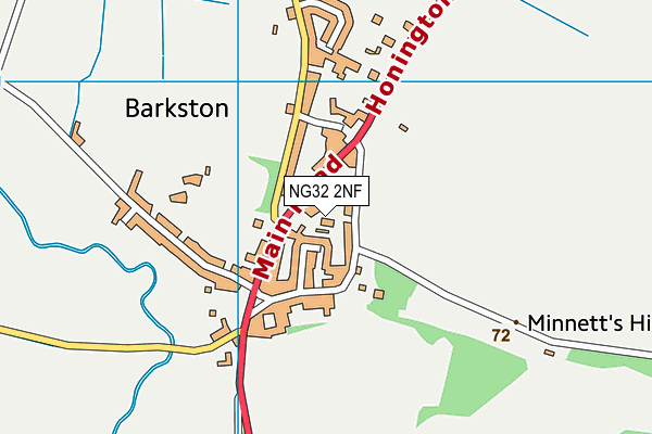 NG32 2NF map - OS VectorMap District (Ordnance Survey)