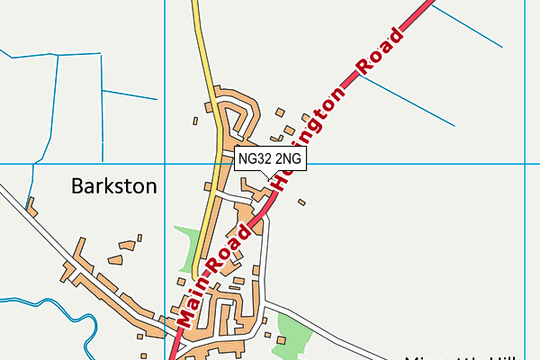 Barkston Playing Field map (NG32 2NG) - OS VectorMap District (Ordnance Survey)
