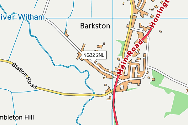 NG32 2NL map - OS VectorMap District (Ordnance Survey)