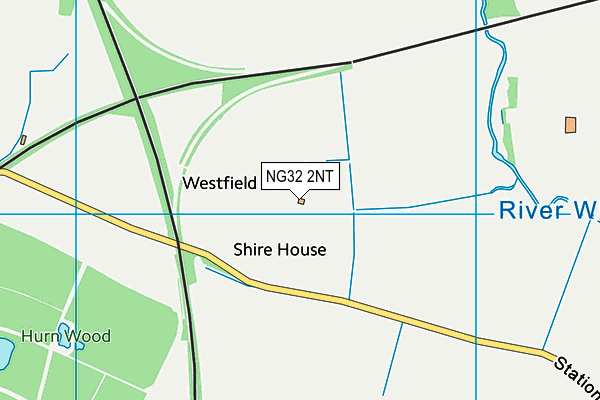 NG32 2NT map - OS VectorMap District (Ordnance Survey)