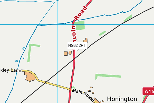 NG32 2PT map - OS VectorMap District (Ordnance Survey)