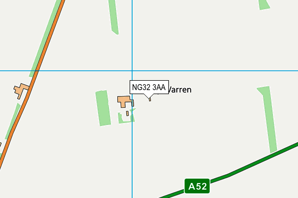 NG32 3AA map - OS VectorMap District (Ordnance Survey)