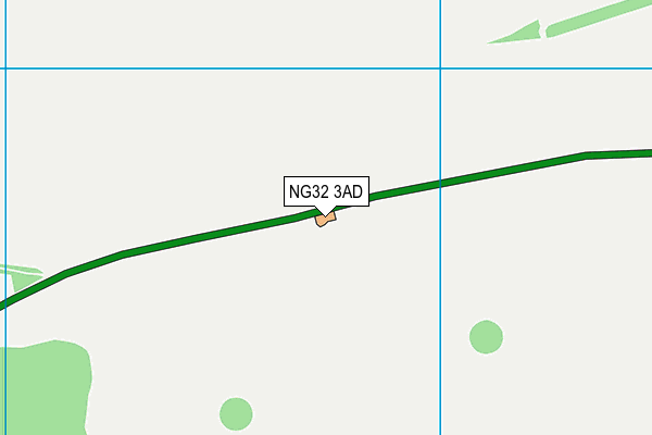 NG32 3AD map - OS VectorMap District (Ordnance Survey)