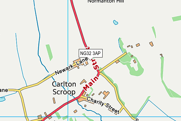 NG32 3AP map - OS VectorMap District (Ordnance Survey)