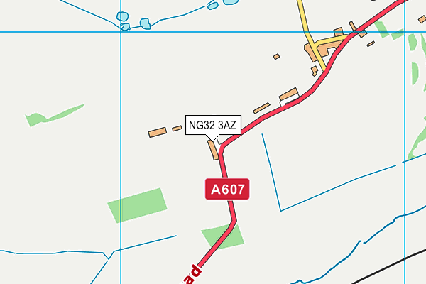 NG32 3AZ map - OS VectorMap District (Ordnance Survey)