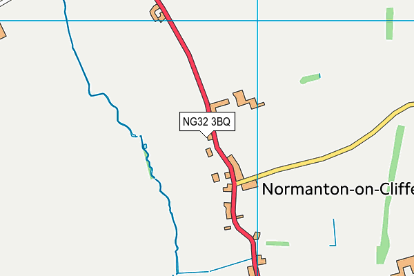 NG32 3BQ map - OS VectorMap District (Ordnance Survey)