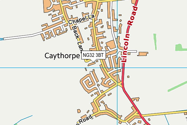 NG32 3BT map - OS VectorMap District (Ordnance Survey)