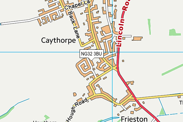 NG32 3BU map - OS VectorMap District (Ordnance Survey)