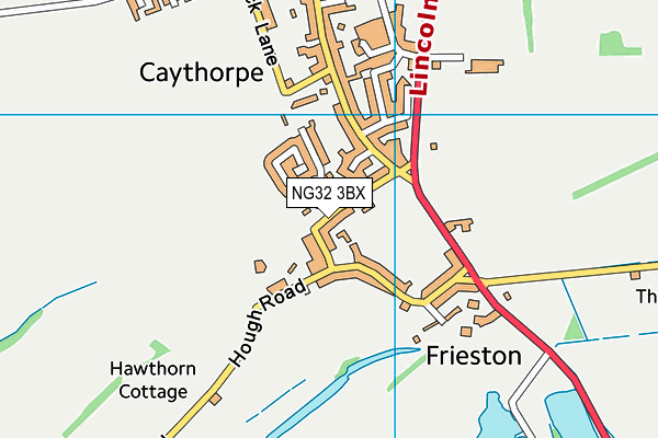 NG32 3BX map - OS VectorMap District (Ordnance Survey)