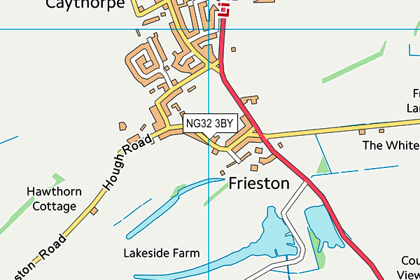 NG32 3BY map - OS VectorMap District (Ordnance Survey)