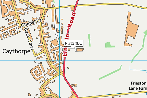 NG32 3DE map - OS VectorMap District (Ordnance Survey)