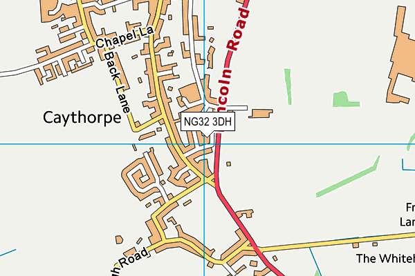 NG32 3DH map - OS VectorMap District (Ordnance Survey)