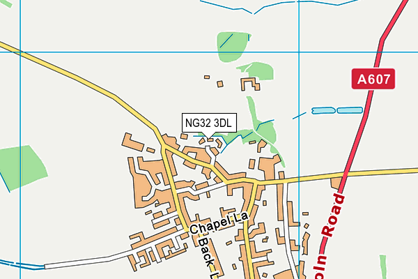 NG32 3DL map - OS VectorMap District (Ordnance Survey)
