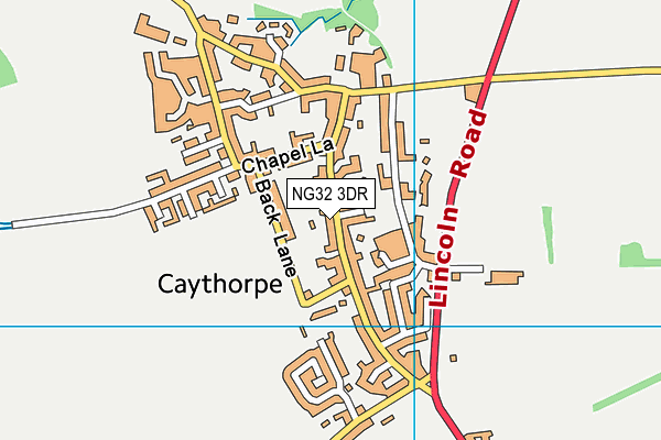 Caythorpe Primary School map (NG32 3DR) - OS VectorMap District (Ordnance Survey)
