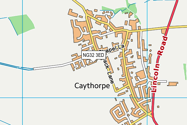 NG32 3ED map - OS VectorMap District (Ordnance Survey)