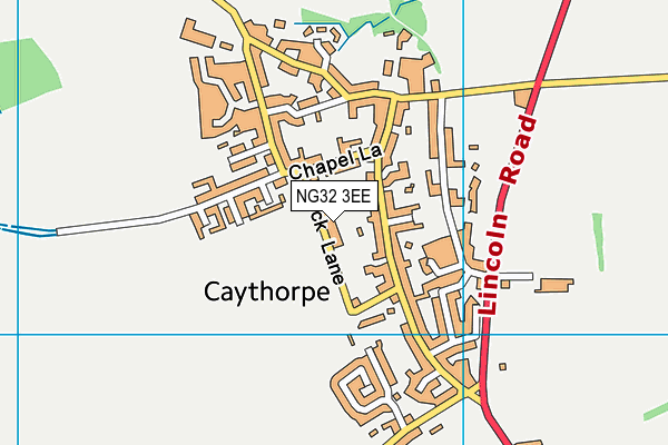 NG32 3EE map - OS VectorMap District (Ordnance Survey)