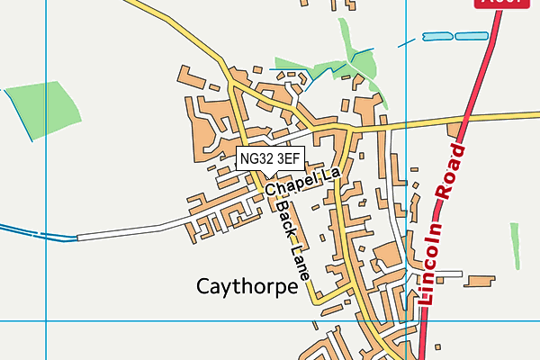 NG32 3EF map - OS VectorMap District (Ordnance Survey)