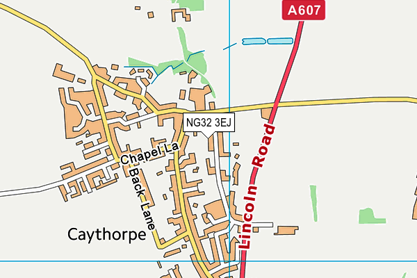 NG32 3EJ map - OS VectorMap District (Ordnance Survey)