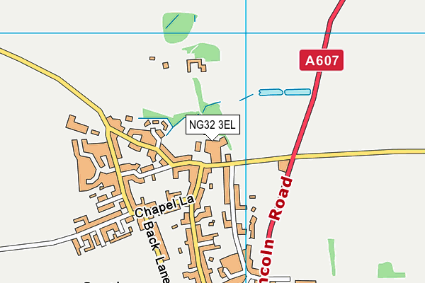 NG32 3EL map - OS VectorMap District (Ordnance Survey)