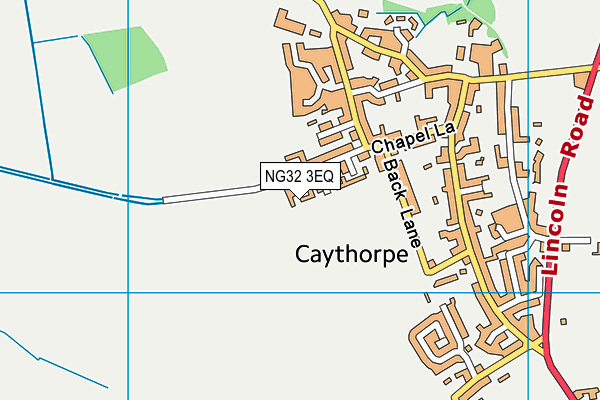 NG32 3EQ map - OS VectorMap District (Ordnance Survey)