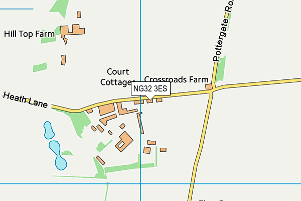 NG32 3ES map - OS VectorMap District (Ordnance Survey)