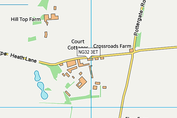 NG32 3ET map - OS VectorMap District (Ordnance Survey)