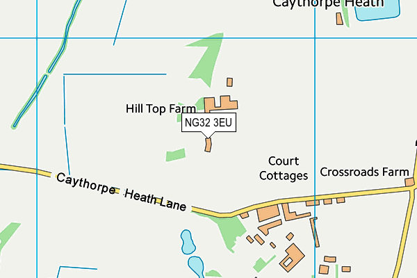 NG32 3EU map - OS VectorMap District (Ordnance Survey)