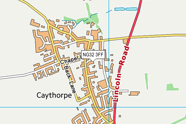 NG32 3FF map - OS VectorMap District (Ordnance Survey)