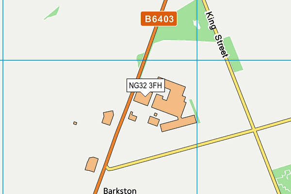 NG32 3FH map - OS VectorMap District (Ordnance Survey)