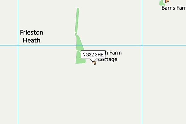 NG32 3HE map - OS VectorMap District (Ordnance Survey)