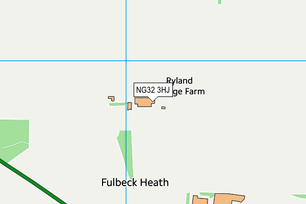 NG32 3HJ map - OS VectorMap District (Ordnance Survey)