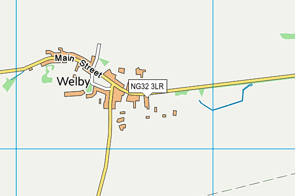 NG32 3LR map - OS VectorMap District (Ordnance Survey)