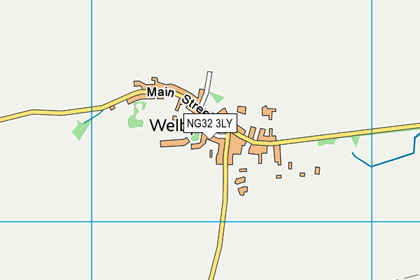 NG32 3LY map - OS VectorMap District (Ordnance Survey)