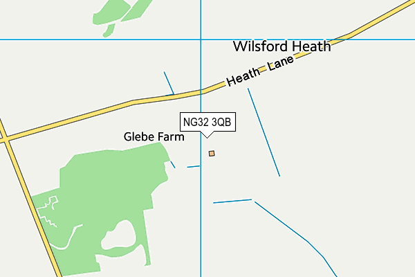 NG32 3QB map - OS VectorMap District (Ordnance Survey)