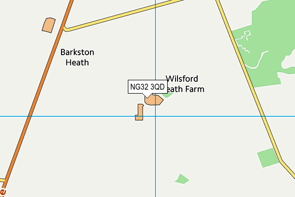 NG32 3QD map - OS VectorMap District (Ordnance Survey)