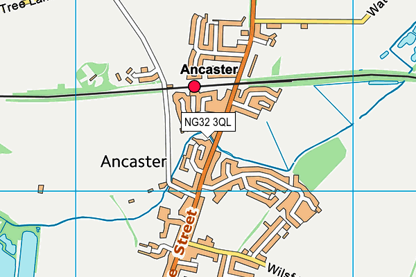 NG32 3QL map - OS VectorMap District (Ordnance Survey)