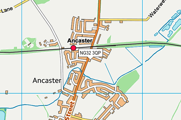 NG32 3QP map - OS VectorMap District (Ordnance Survey)