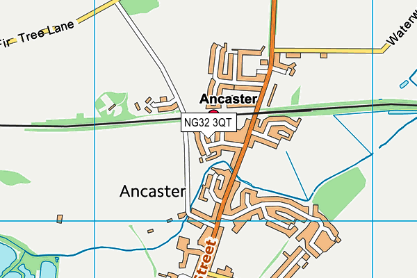 NG32 3QT map - OS VectorMap District (Ordnance Survey)