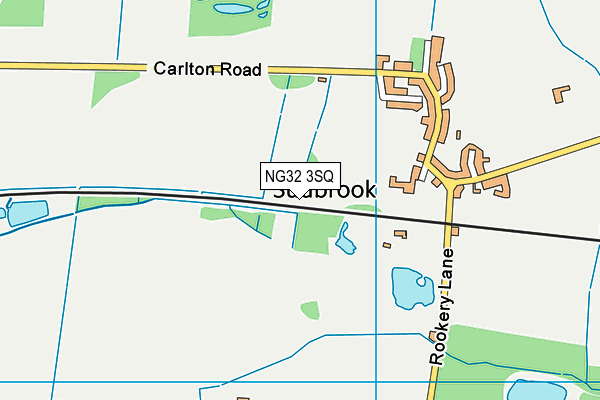 NG32 3SQ map - OS VectorMap District (Ordnance Survey)