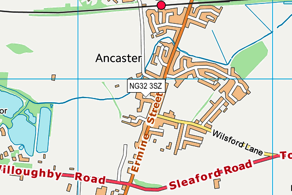 NG32 3SZ map - OS VectorMap District (Ordnance Survey)