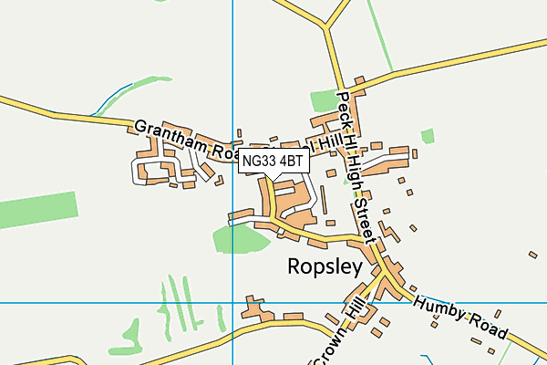 The Ropsley Church of England Primary School map (NG33 4BT) - OS VectorMap District (Ordnance Survey)