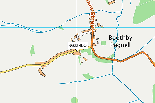 NG33 4DQ map - OS VectorMap District (Ordnance Survey)