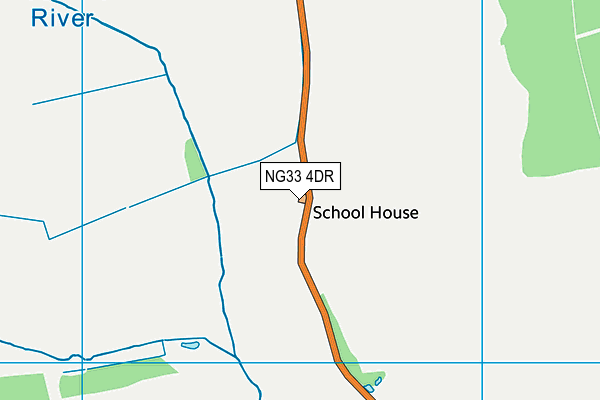 NG33 4DR map - OS VectorMap District (Ordnance Survey)