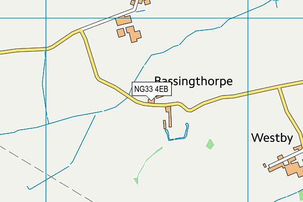 NG33 4EB map - OS VectorMap District (Ordnance Survey)