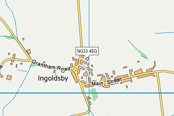 NG33 4EG map - OS VectorMap District (Ordnance Survey)